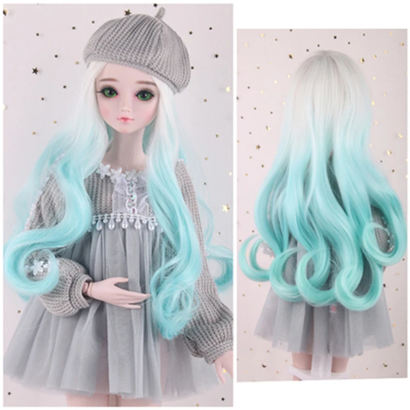 BJD doll wig wig big wavy curly Retro classical hair for Dolls Wig Gradient powder. Green high temperature resistan
BJD doll wig wig big wavy curly Retro classical hair for Dolls Wig Gradient powder. Green high temperature resistan