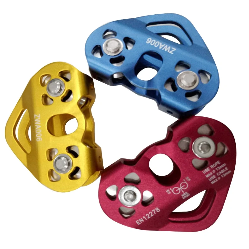 30KN Double Trolley Pulley Aluminum Zip Line Rock Climbing Mountaineering Rescue
30KN Double Trolley Pulley Aluminum Zip Line Rock Climbing Mountaineering Rescue
