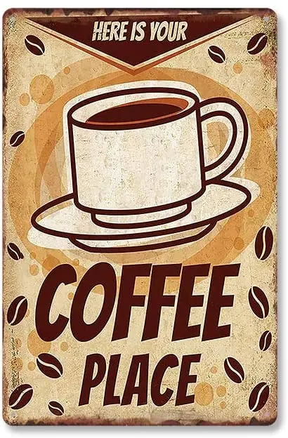 Royal Tin Sign Premium Quality Fresh Brewed Coffee 11.8 7.8 inches, Rectangle Metal Signs for Home and Kitchen Bar Cafe
Royal Tin Sign Premium Quality Fresh Brewed Coffee 11.8 7.8 inches, Rectangle Metal Signs for Home and Kitchen Bar Cafe