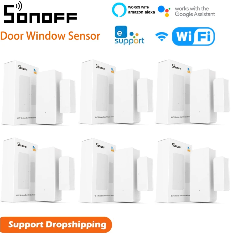 SONOFF DW2 WiFi Wireless Door Window Sensor Detector E-WeLink App Notification Alerts For Smart Home Security Bluetooth Pairing
SONOFF DW2 WiFi Wireless Door Window Sensor Detector E-WeLink App Notification Alerts For Smart Home Security Bluetooth Pairing