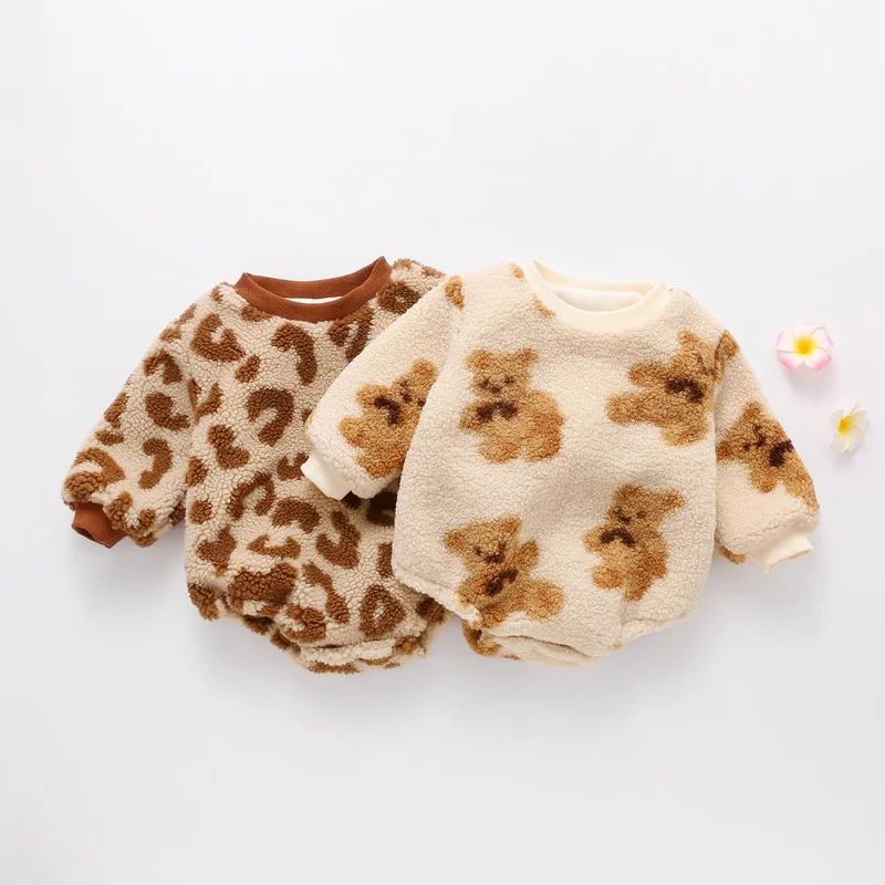 Winter Baby Warm Cute Bear Leopard Romper Newborn Jumpsuit Baby Clothes Baby Girl Clothing
Winter Baby Warm Cute Bear Leopard Romper Newborn Jumpsuit Baby Clothes Baby Girl Clothing