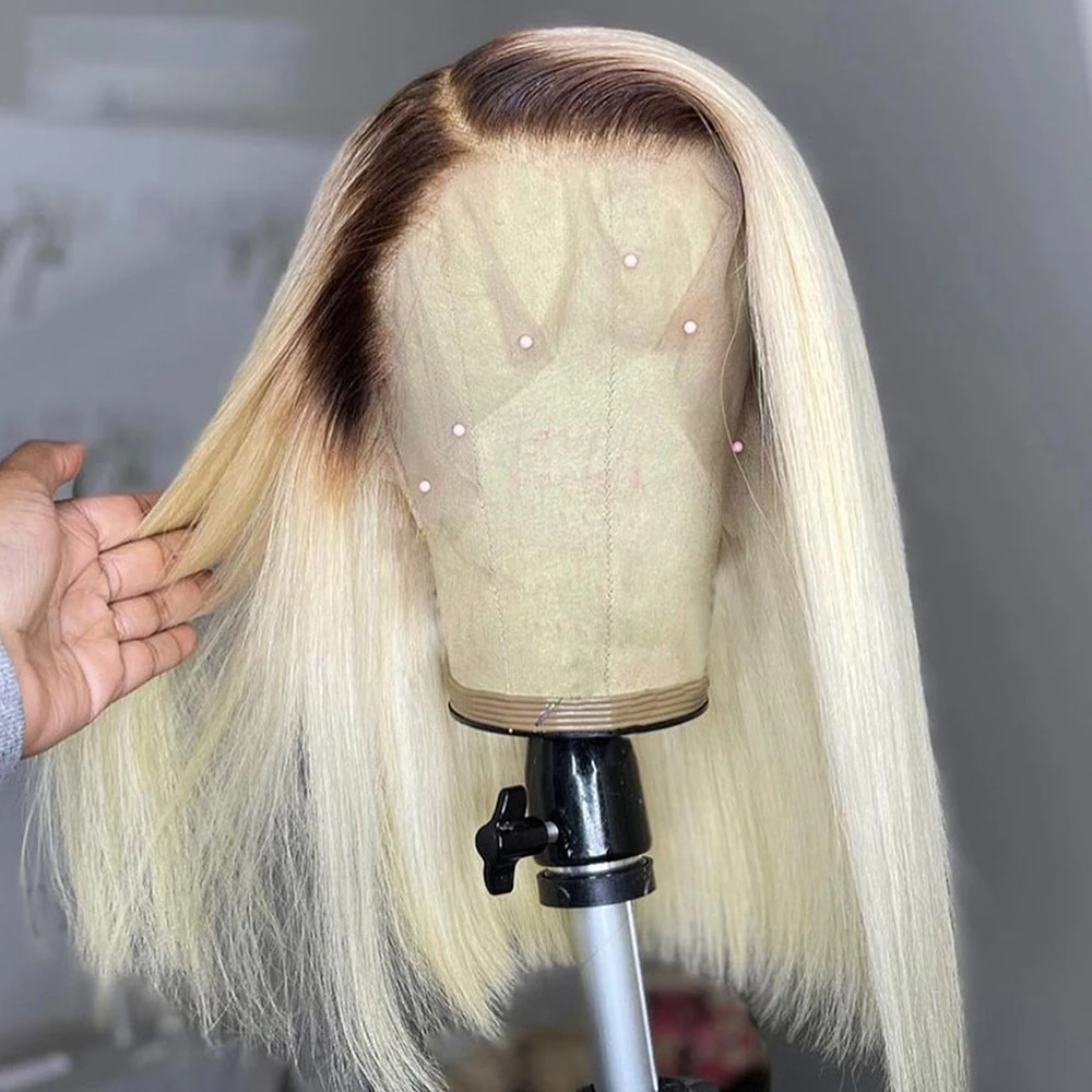 Bob 613 Ombre Blonde Straight Lace Front Wig Synthetic For Black Women Cosplay Preplucked Medium Long Heat Resistant Baby Hair
Bob 613 Ombre Blonde Straight Lace Front Wig Synthetic For Black Women Cosplay Preplucked Medium Long Heat Resistant Baby Hair