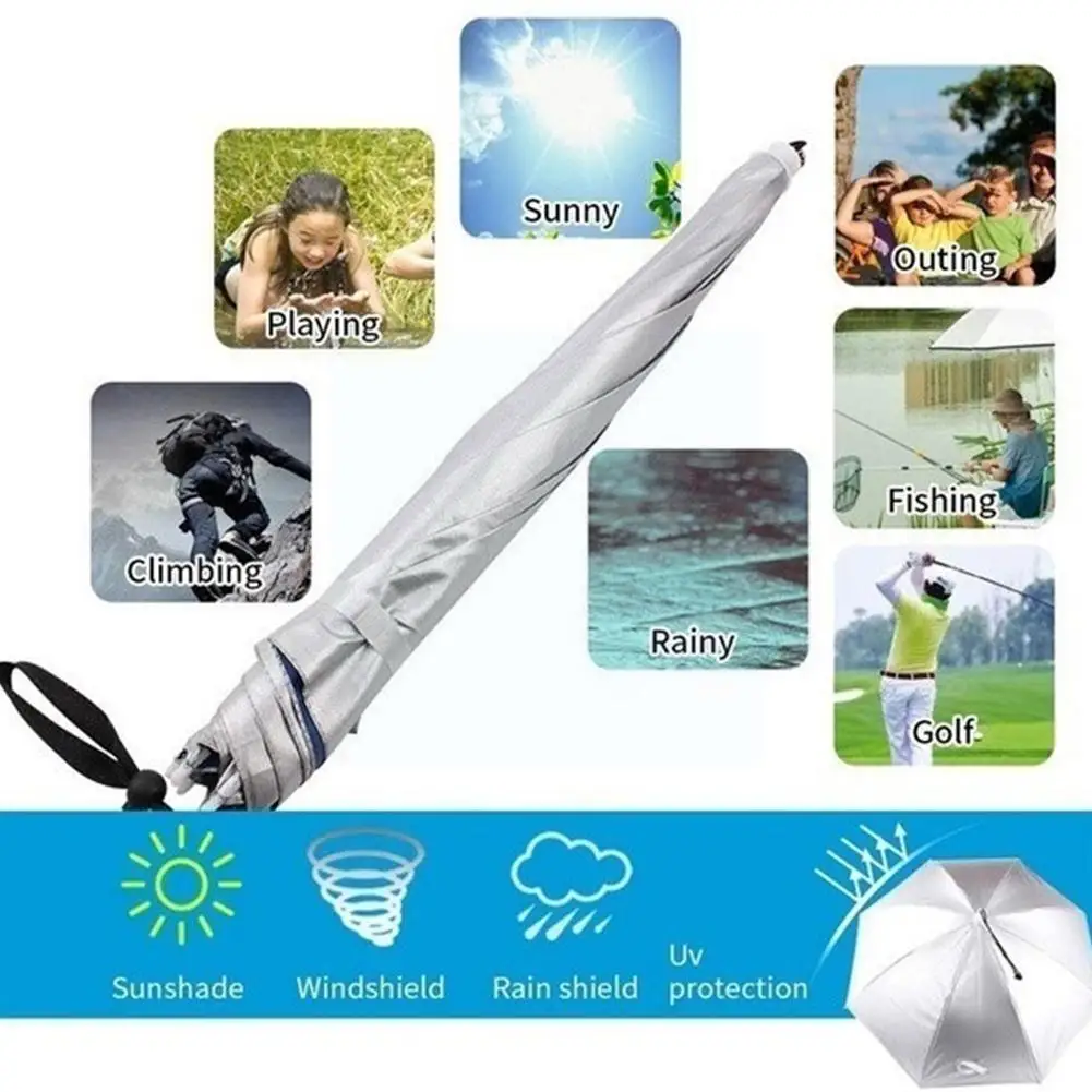 Sunproof Fishing Foldable Umbrella Hat Anti-rain Caps Beach Hiking Umbrella Travel Fishing Anti-uv Portable Fishing Ou T7j2
Sunproof Fishing Foldable Umbrella Hat Anti-rain Caps Beach Hiking Umbrella Travel Fishing Anti-uv Portable Fishing Ou T7j2