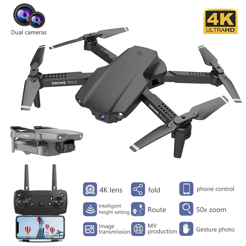 2021 E99 RC Drone Precision Fixed Point 4K HD Camera Professional Aerial Photography Helicopter Foldable Quadcopter Gift Toys
2021 E99 RC Drone Precision Fixed Point 4K HD Camera Professional Aerial Photography Helicopter Foldable Quadcopter Gift Toys