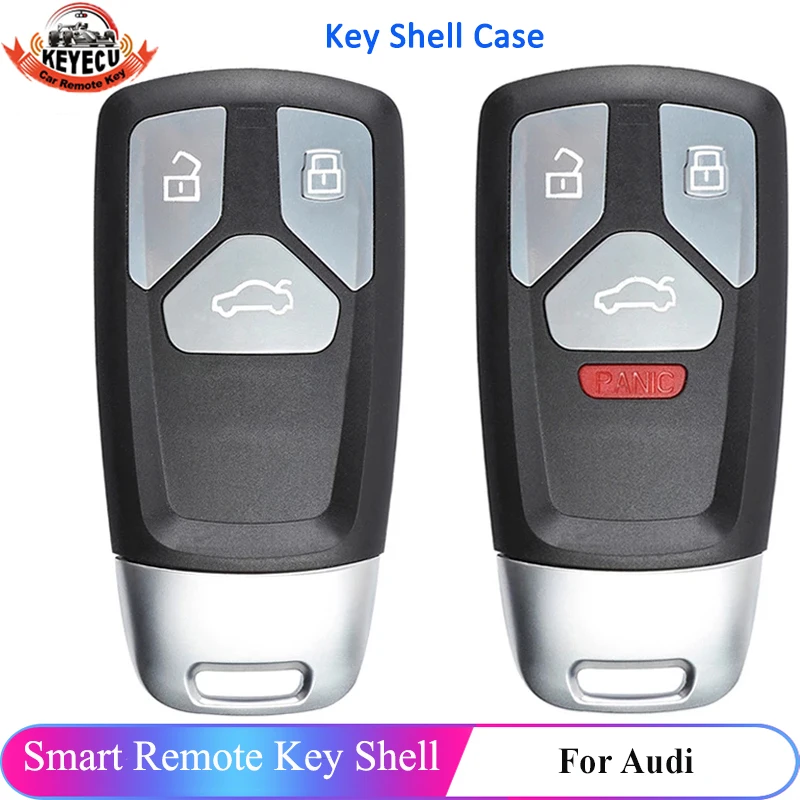 KEYECU 3 / 4 Button Smart Remote Car Key Shell for Audi TT A4 A5 S4 S5 Q7 SQ7 2017 2018 Replacement Blank Case Accessories
KEYECU 3 / 4 Button Smart Remote Car Key Shell for Audi TT A4 A5 S4 S5 Q7 SQ7 2017 2018 Replacement Blank Case Accessories