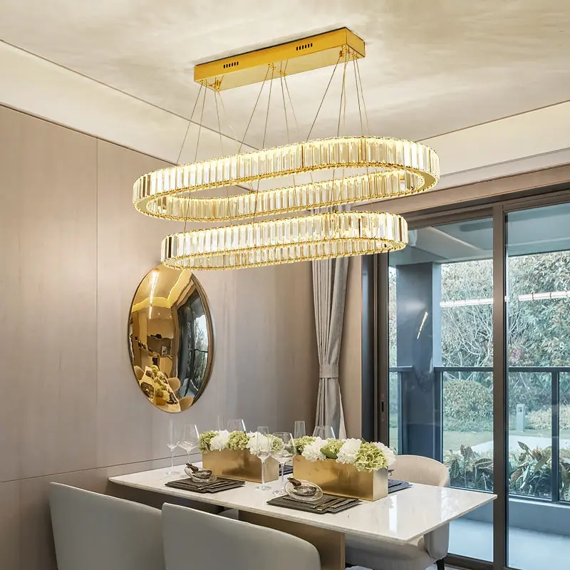 New light luxury Oval LED crystal chandelier, 60 to 120cm oval lamp lighting, modern and simple artistic style
New light luxury Oval LED crystal chandelier, 60 to 120cm oval lamp lighting, modern and simple artistic style