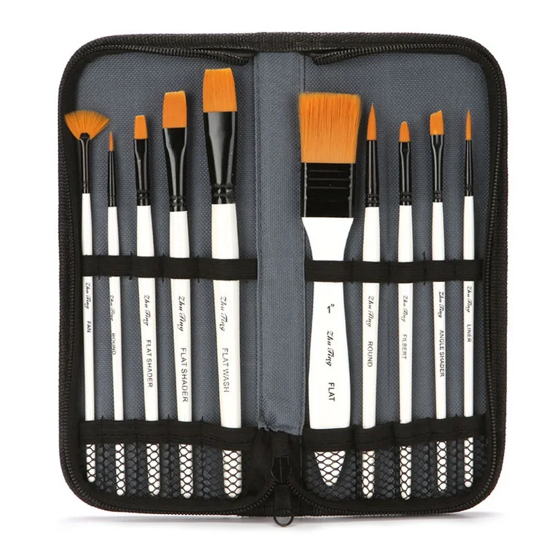 10Pcs Yellow/White Artist Paint Brush Set Nylon Hair Watercolor Acrylic Oil Painting Brushes Drawing Art Supplies
10Pcs Yellow/White Artist Paint Brush Set Nylon Hair Watercolor Acrylic Oil Painting Brushes Drawing Art Supplies