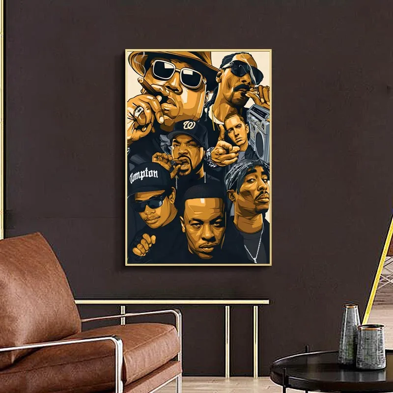 Rap Hip Hop Star Poster Cool Is Character Promotion Poster Wall Art Canvas Painting Boy Bedroom Living Room Decoration Wall Art
Rap Hip Hop Star Poster Cool Is Character Promotion Poster Wall Art Canvas Painting Boy Bedroom Living Room Decoration Wall Art