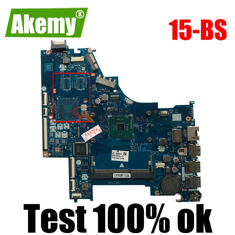 AKemy Laptop motherboard For HP 15-BS Core Celeron N4000 SR3S1 Mainboard LA-G121P L24004-501 DDR4
AKemy Laptop motherboard For HP 15-BS Core Celeron N4000 SR3S1 Mainboard LA-G121P L24004-501 DDR4