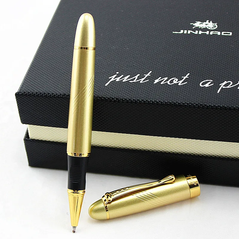 JINHAO X450 Luxury Metal Roller Ball Pen 0.5mm Gold Gold Clip Office Business Writing Ballpoint Pens Gifts Stationery Supplies
JINHAO X450 Luxury Metal Roller Ball Pen 0.5mm Gold Gold Clip Office Business Writing Ballpoint Pens Gifts Stationery Supplies