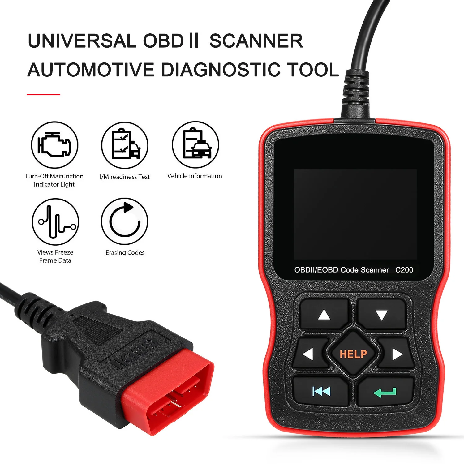 Универсальный сканер OBDⅡ, автомобильный диагностический инструмент, считыватель неисправностей двигателя автомобиля, стирание/Сброс кодо...
Универсальный сканер OBDⅡ, автомобильный диагностический инструмент, считыватель неисправностей двигателя автомобиля, стирание/Сброс кодо...