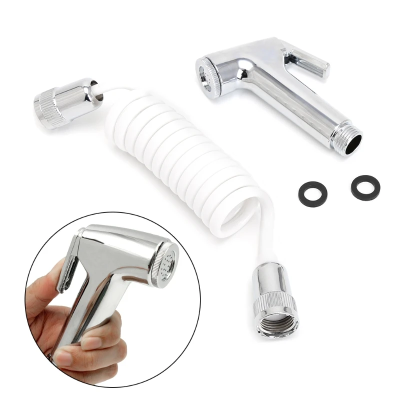 Handheld Portable Shattaf Sprayer Bathroom Toilet Bidet Shower Head Nozzle with Telephone Shower Hose Portable Shower
Handheld Portable Shattaf Sprayer Bathroom Toilet Bidet Shower Head Nozzle with Telephone Shower Hose Portable Shower