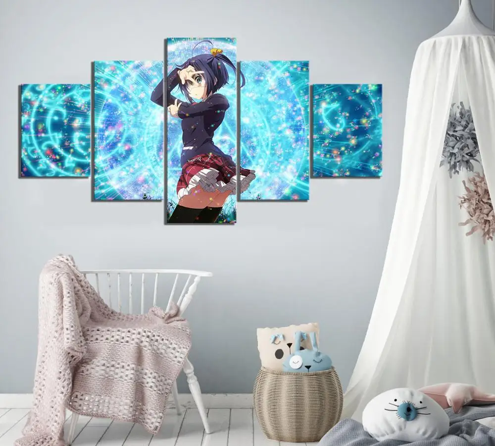 Canvas Painting Prints Home Decor 5 Pcs Anime Girl Cyuunibyou Demo Koigashitai Takanashi Rikka Art Modular Poster Framework
Canvas Painting Prints Home Decor 5 Pcs Anime Girl Cyuunibyou Demo Koigashitai Takanashi Rikka Art Modular Poster Framework