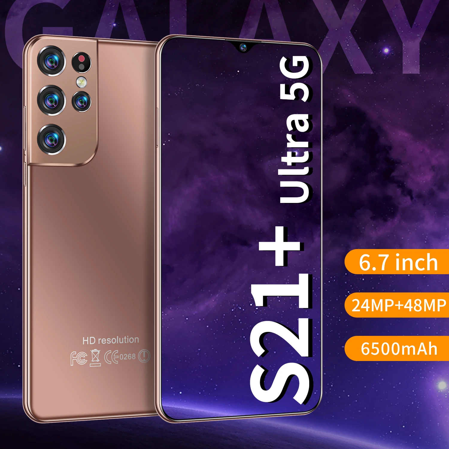 6.7inch S21+ Ultra Cell Phones Unlocked 24MP+48MP 6500mAh MTK6889 5G Global Version Smartphones Android 10 Face ID 16 GB 512 GB
6.7inch S21+ Ultra Cell Phones Unlocked 24MP+48MP 6500mAh MTK6889 5G Global Version Smartphones Android 10 Face ID 16 GB 512 GB