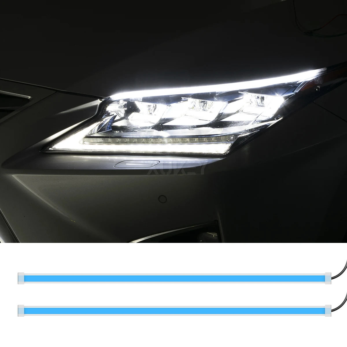 2x Car LED DRL Daytime Running Light Streamer Flowing Headlight LED Strip Brake Turn Signal Lamp White Yellow Flexible Tube 12V 
2x Car LED DRL Daytime Running Light Streamer Flowing Headlight LED Strip Brake Turn Signal Lamp White Yellow Flexible Tube 12V