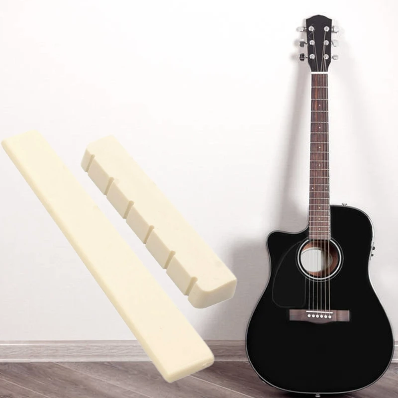 Guitar Bone Bridge Saddle Nut Set 6 Strings Classical Guitar Replacement Parts W8EE
Guitar Bone Bridge Saddle Nut Set 6 Strings Classical Guitar Replacement Parts W8EE