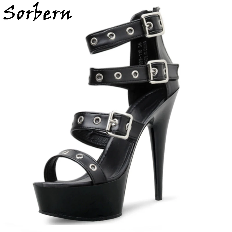 Sorbern Eyekeys Hole Women Sandal High Heel For Crossdresser Summer Formal Shoes For Women Black Platforms Black Platforms
Sorbern Eyekeys Hole Women Sandal High Heel For Crossdresser Summer Formal Shoes For Women Black Platforms Black Platforms