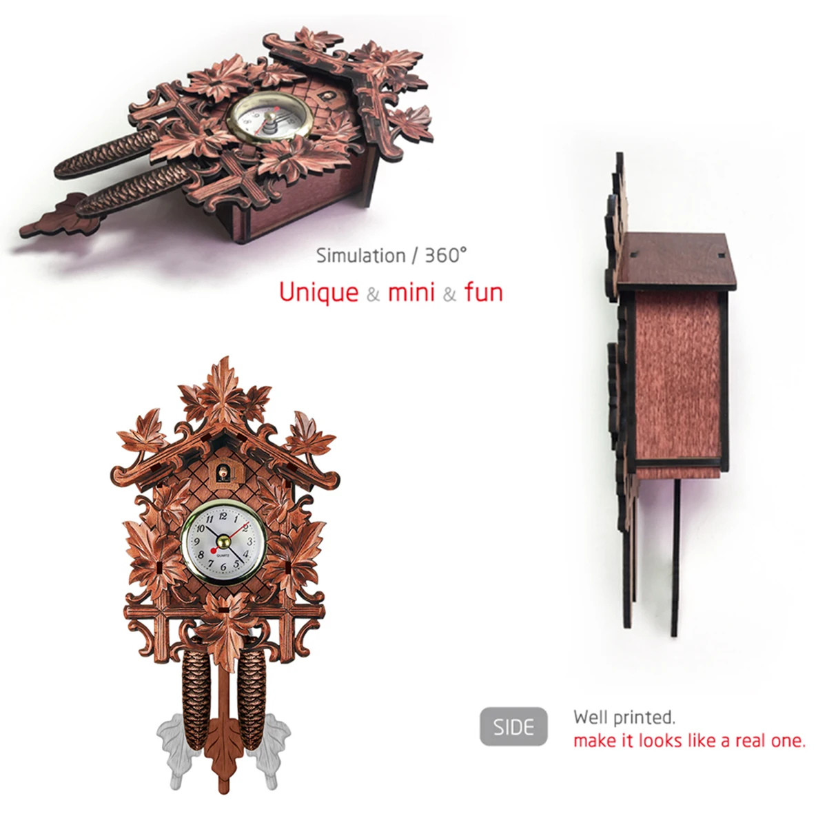 Wooden Cuckoo Wall Clock Art Retro Style Wall Mounted Cuckoo Clock Roman Numeral Handcraft Wall Clock Vintage Home Decor
Wooden Cuckoo Wall Clock Art Retro Style Wall Mounted Cuckoo Clock Roman Numeral Handcraft Wall Clock Vintage Home Decor