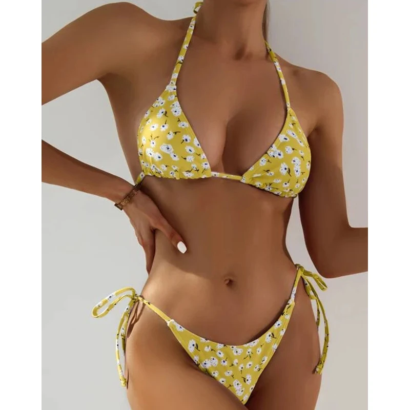 Swimwear Woman Print Floral Bikinis Set 2022 New Thong Swimsuit Lace Up Bikinis Bathing Suit Beach Wear Biquini Two Piece Summer
Swimwear Woman Print Floral Bikinis Set 2022 New Thong Swimsuit Lace Up Bikinis Bathing Suit Beach Wear Biquini Two Piece Summer
