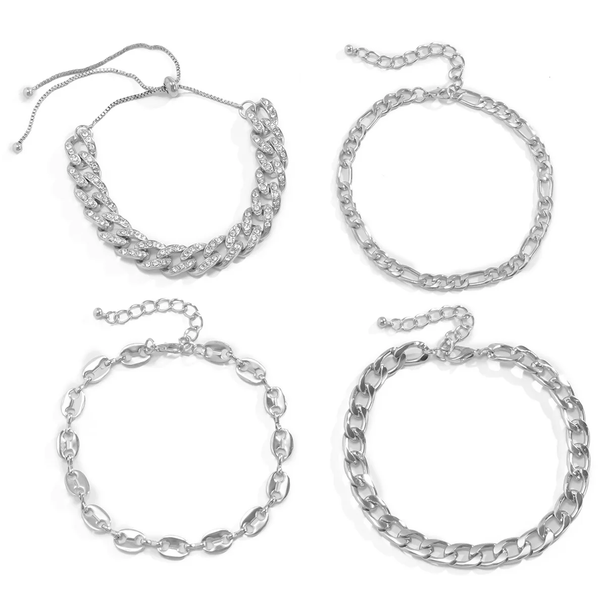 Fashion Studded Cuban Chain Anklet for Women Beach Foot Jewelry Leg Chain Ankle Bracelets Women Accessories, Free Shipping
Fashion Studded Cuban Chain Anklet for Women Beach Foot Jewelry Leg Chain Ankle Bracelets Women Accessories, Free Shipping