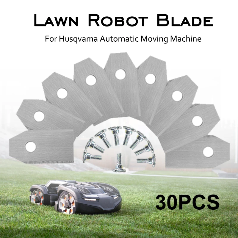 Lawn Mower Replacement Blade Stainless Steel Lawn Robot Blade Silver / Gold Titanium Electroplating 30 Pcs For Husqvama
Lawn Mower Replacement Blade Stainless Steel Lawn Robot Blade Silver / Gold Titanium Electroplating 30 Pcs For Husqvama