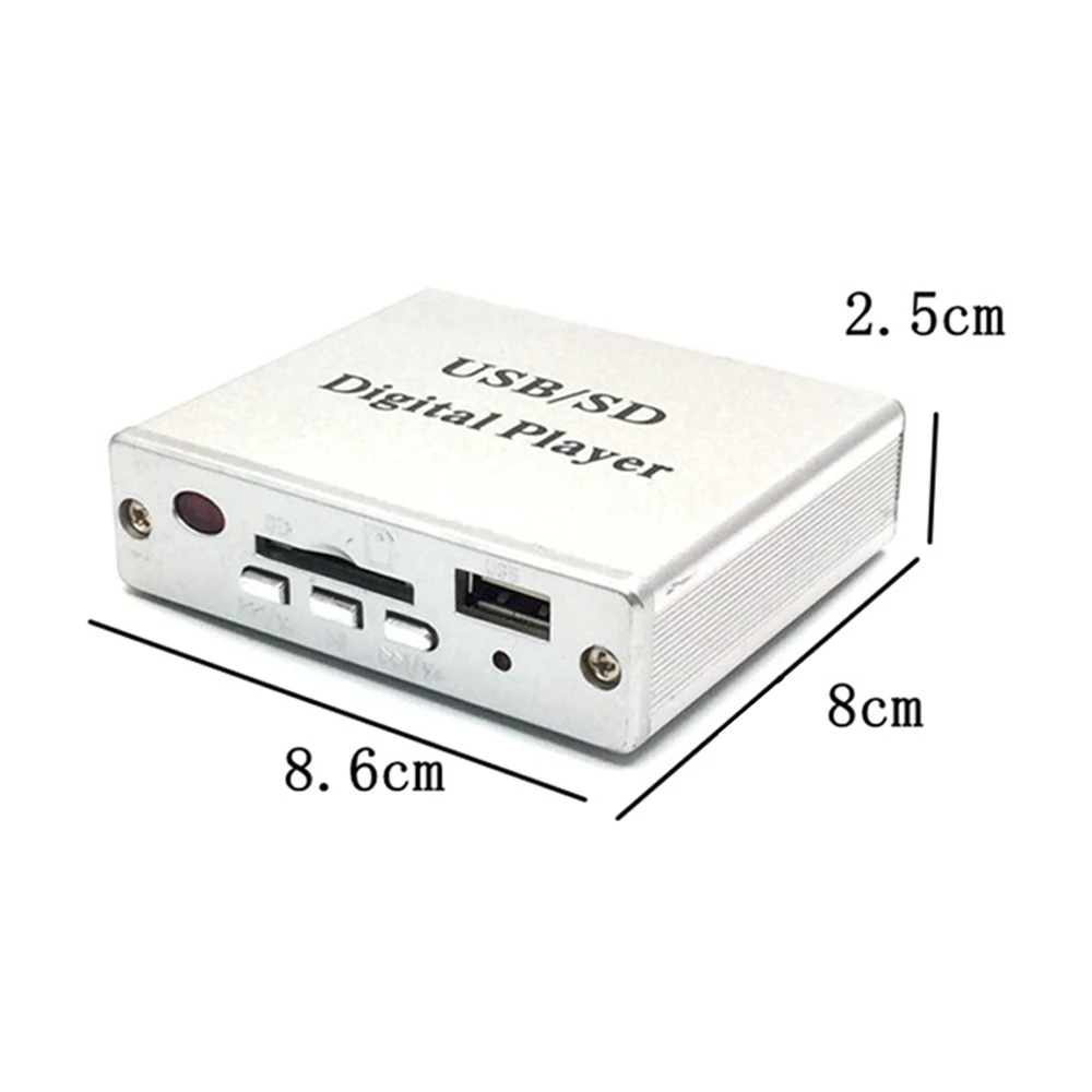 DC 12V цифровой авто усилитель мощности USB SD MP3 Аудио Плеер ридер с пультом