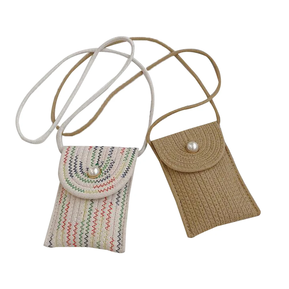 Phone Purse, Small Handwoven Shoulder Crossbody Bag with Pearl Decor for Women and Girls
Phone Purse, Small Handwoven Shoulder Crossbody Bag with Pearl Decor for Women and Girls