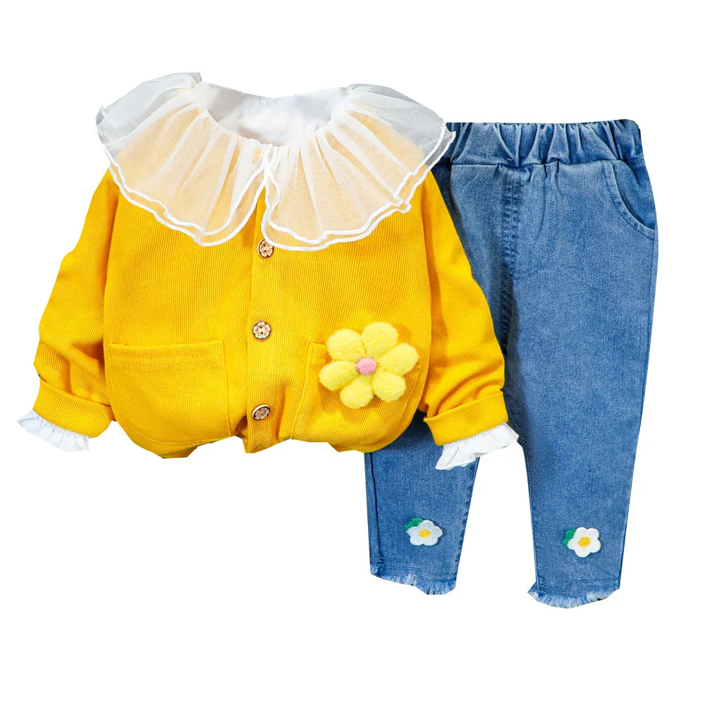2021 Autumn Winter Baby Girls Clothing Set Kids Tracksuit Toddler Girl Clothes For Girls Sweater+Lace T shirt+jeans 3PCS Suit
2021 Autumn Winter Baby Girls Clothing Set Kids Tracksuit Toddler Girl Clothes For Girls Sweater+Lace T shirt+jeans 3PCS Suit