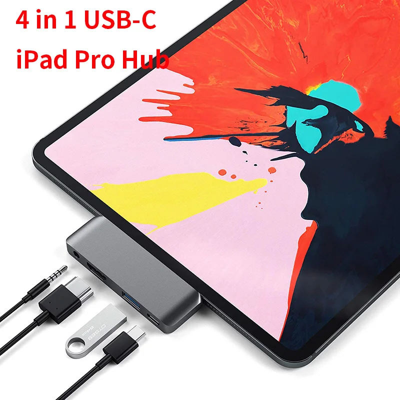 USB Type-C Mobile Pro Hub Adapter with USB-C PD Charging USB 3.0 & 3.5mm Headphone Jack HDMI-compatible For 2020 iPad Pro Tablet
USB Type-C Mobile Pro Hub Adapter with USB-C PD Charging USB 3.0 & 3.5mm Headphone Jack HDMI-compatible For 2020 iPad Pro Tablet