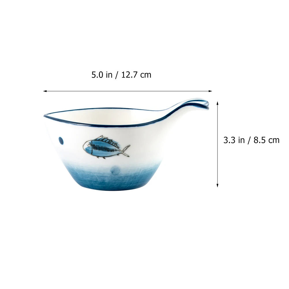 5 Inch Printed Ceramic Soy Sauce Dish Dipping Dish Sauce Bowl Seasoning Dish Salt Snack Small Plate with Handle Kitchen Supplies
5 Inch Printed Ceramic Soy Sauce Dish Dipping Dish Sauce Bowl Seasoning Dish Salt Snack Small Plate with Handle Kitchen Supplies