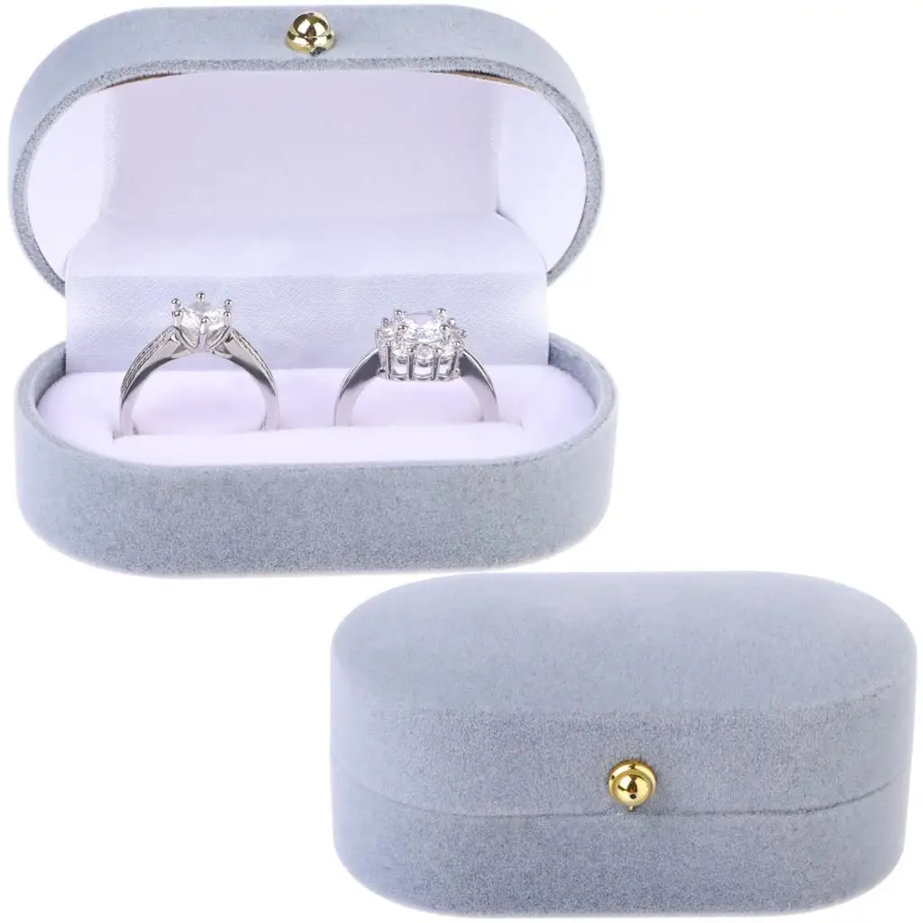 Portable Velvet Double Rings Box Trinket Box Jewelry Organizer Box Wedding Engagement Ring Box Joyeros Organizador De Joyas
Portable Velvet Double Rings Box Trinket Box Jewelry Organizer Box Wedding Engagement Ring Box Joyeros Organizador De Joyas