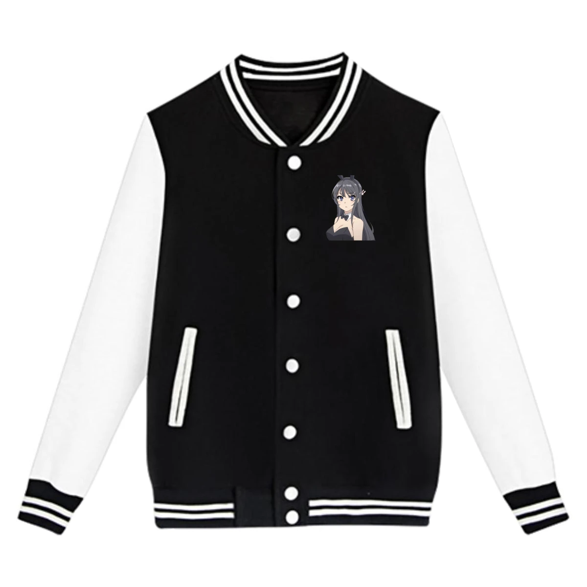 Seishun Buta Yaro Anime Teen Fashion Casual Sport Loose Baseball Uniform Jacket Street Hip Hop Jackets for Kids Boys Girls
Seishun Buta Yaro Anime Teen Fashion Casual Sport Loose Baseball Uniform Jacket Street Hip Hop Jackets for Kids Boys Girls