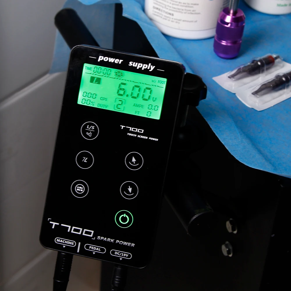Tattoo Power Supply For Tattoo Machine Touch Screen T700 Digital LCD Power Supplies JZ tattoo supply
Tattoo Power Supply For Tattoo Machine Touch Screen T700 Digital LCD Power Supplies JZ tattoo supply