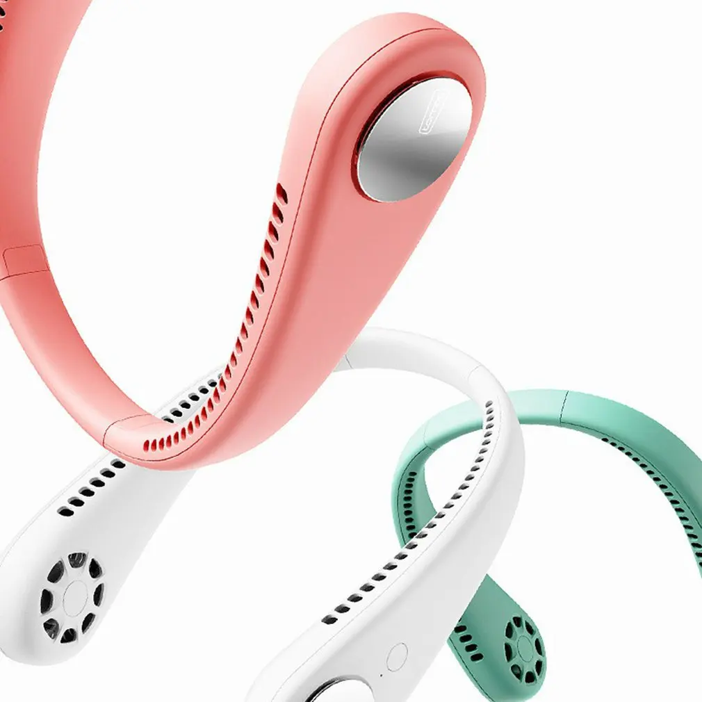 Wearable Lazy Sports Halter Fan Mini Hanging Neck Fan USB Rechargeable Cover Halter Sports Fan Air Cooler Outdoor 
Wearable Lazy Sports Halter Fan Mini Hanging Neck Fan USB Rechargeable Cover Halter Sports Fan Air Cooler Outdoor