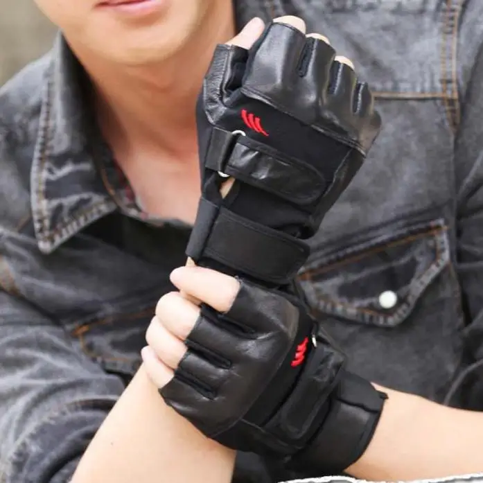 Leather Gloves Mitts Gym Exercise Cycling Accessories Sport Fitness Mittens Outdoor Half Finger Glove
Leather Gloves Mitts Gym Exercise Cycling Accessories Sport Fitness Mittens Outdoor Half Finger Glove