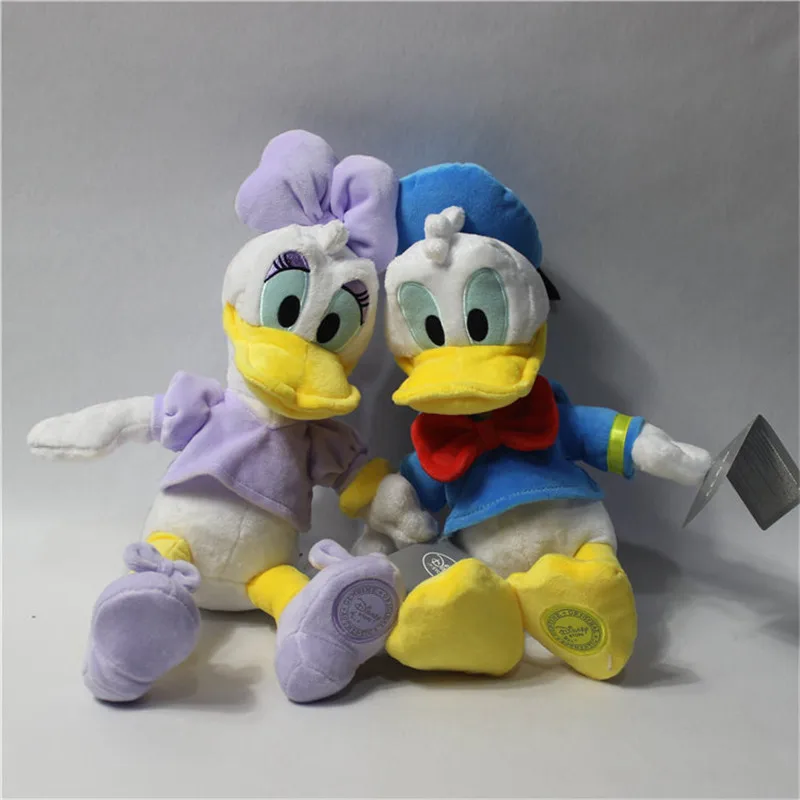 

2piece/lot 30cm=11.8inch original Disney Donald duck Daisy duck stuffed soft toys Christmas gift