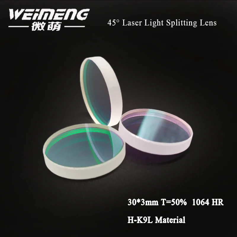 Прямая поставка от бренда Weimeng, лазерный луч 45 градусов 30*3 мм T = 50% H-K9L материал, 1064 нм, объектив для оптического лазерного объектива
Прямая поставка от бренда Weimeng, лазерный луч 45 градусов 30*3 мм T = 50% H-K9L материал, 1064 нм, объектив для оптического лазерного объектива