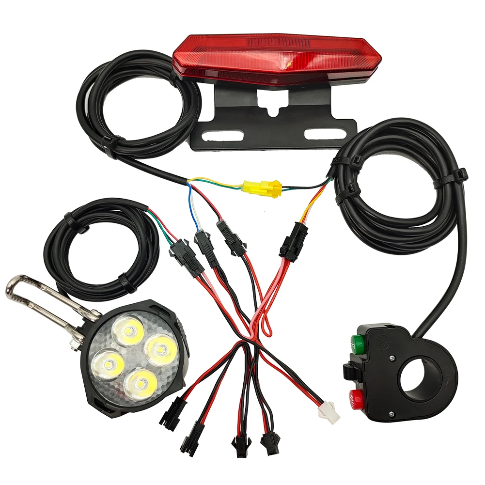 Ebike Headlight and Tail Light Sets Electric Bike Bicycle 24/36/48V/60V Front Rear Warning Lights LED Night Spotlight Headlamp
Ebike Headlight and Tail Light Sets Electric Bike Bicycle 24/36/48V/60V Front Rear Warning Lights LED Night Spotlight Headlamp