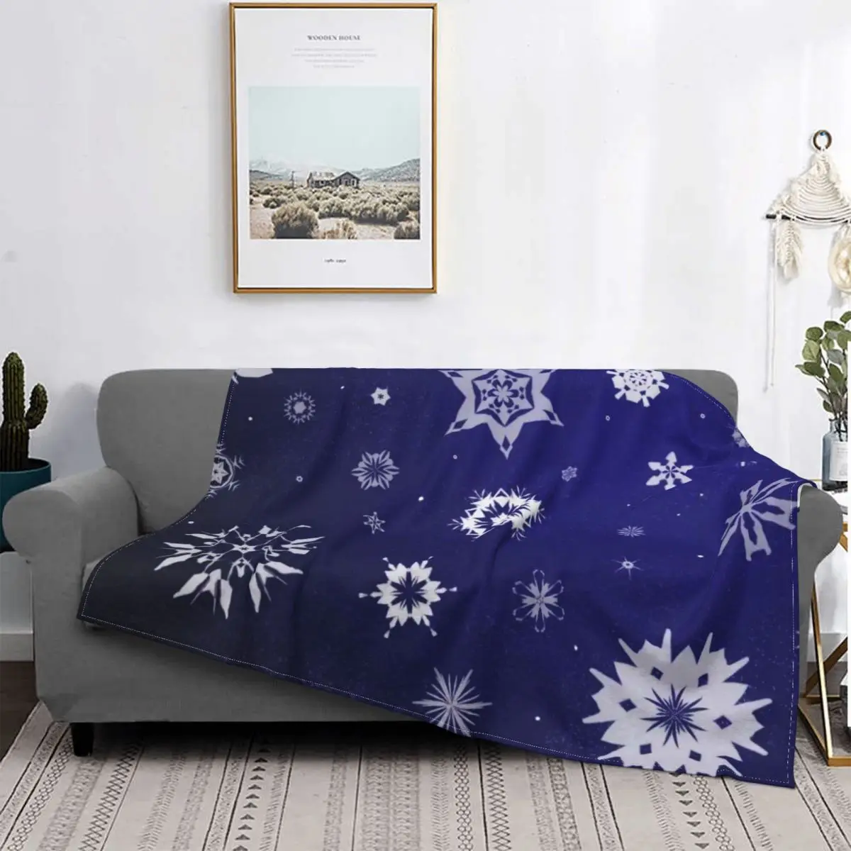 Manta Retro de copo de nieve blue, cobija estampada de Navidad, algodón, primavera
Manta Retro de copo de nieve blue, cobija estampada de Navidad, algodón, primavera