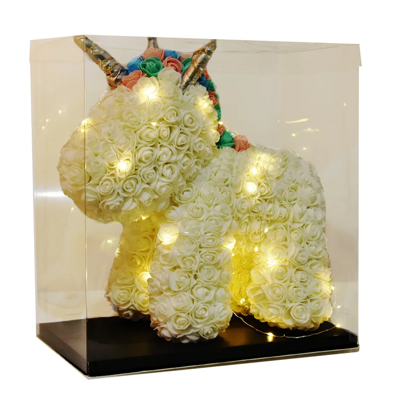 Lovely LED Rose Unicorn Soap Foam Artificial Flowers Toy Unicorn In Gift Box Wedding Mothers Day Gift Christmas Gifts for Girl
Lovely LED Rose Unicorn Soap Foam Artificial Flowers Toy Unicorn In Gift Box Wedding Mothers Day Gift Christmas Gifts for Girl