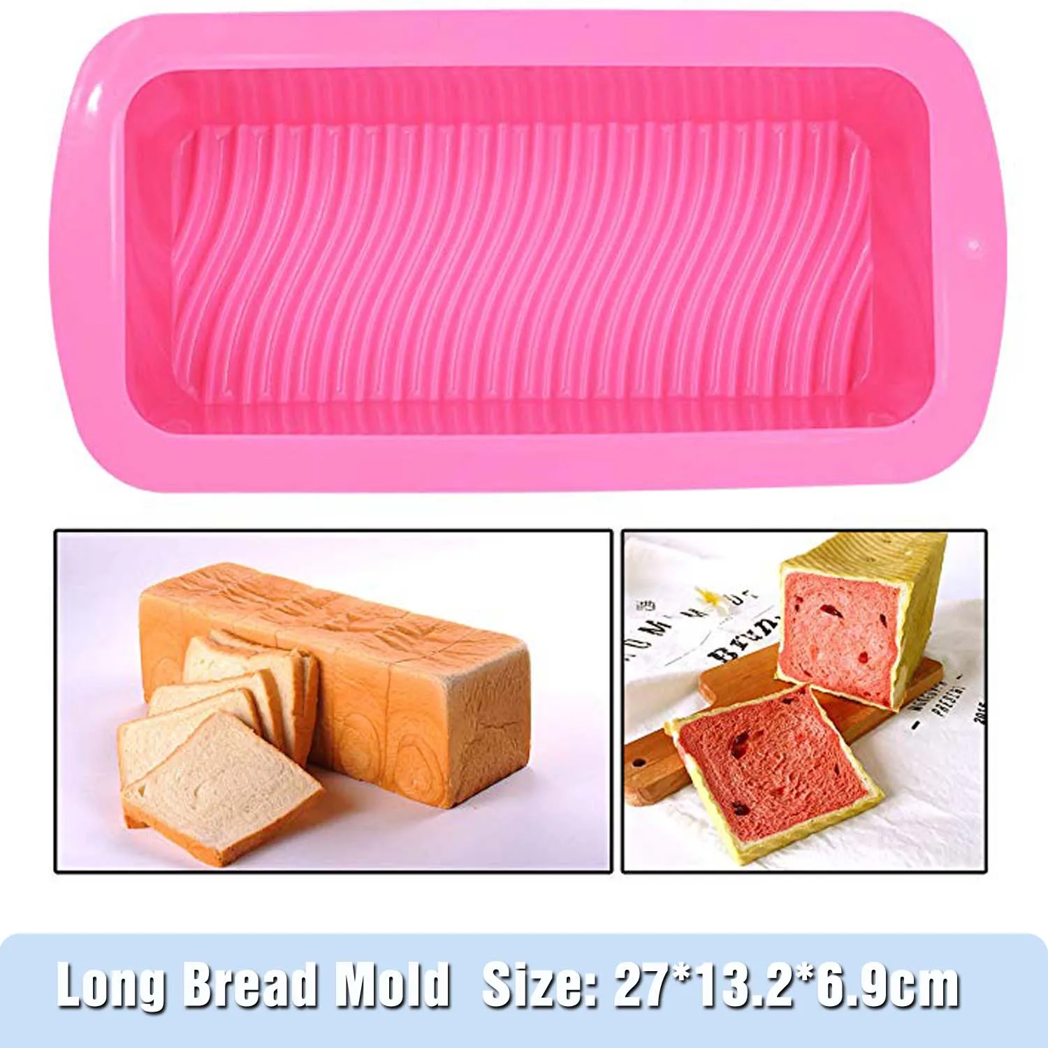 Silicone Toast Mold Rectangle Shape Mold Cake Pan Food Grade Silicone Mold Non-stick Baking for holiday party bread cake DIY
Silicone Toast Mold Rectangle Shape Mold Cake Pan Food Grade Silicone Mold Non-stick Baking for holiday party bread cake DIY