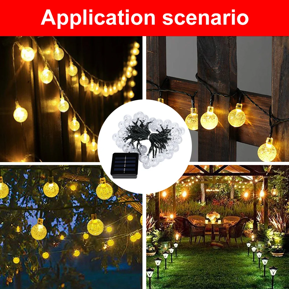 Solar Garden Light led light outdoors Crystal Ball 25MM Solar Lamp string lights christmas decoration outdoor lighting ball wall
Solar Garden Light led light outdoors Crystal Ball 25MM Solar Lamp string lights christmas decoration outdoor lighting ball wall