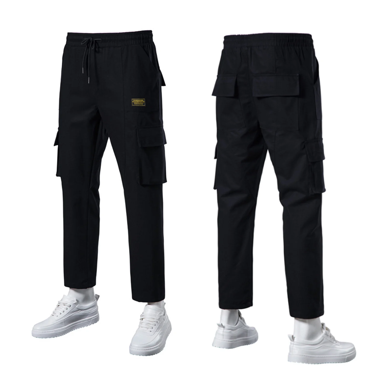Men s Trousers, Boys High Waist Straight-Leg Pants with Drawstring and Pockets
Men s Trousers, Boys High Waist Straight-Leg Pants with Drawstring and Pockets