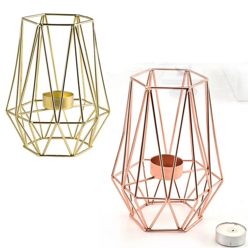 Wrought Iron Candle Holder Geometric Wire Cage Tealight Candle Holder for Living Room & Bathroom Decorations, Parties, Weddings
Wrought Iron Candle Holder Geometric Wire Cage Tealight Candle Holder for Living Room & Bathroom Decorations, Parties, Weddings