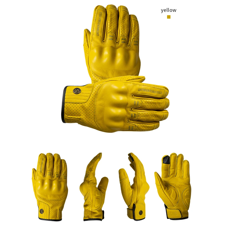 SFK Retro Motorcycle Gloves Breathable Goatskin Motorcycle Gloves Retro Touch Screen Modified Four Seasons Gloves
SFK Retro Motorcycle Gloves Breathable Goatskin Motorcycle Gloves Retro Touch Screen Modified Four Seasons Gloves