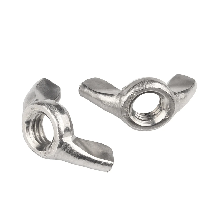 100pcs 304 stainless steel M5 DIN315 Hand Tighten Nut Butterfly Nut Ingot Wing Nuts for Screw Bolt Threaded
100pcs 304 stainless steel M5 DIN315 Hand Tighten Nut Butterfly Nut Ingot Wing Nuts for Screw Bolt Threaded