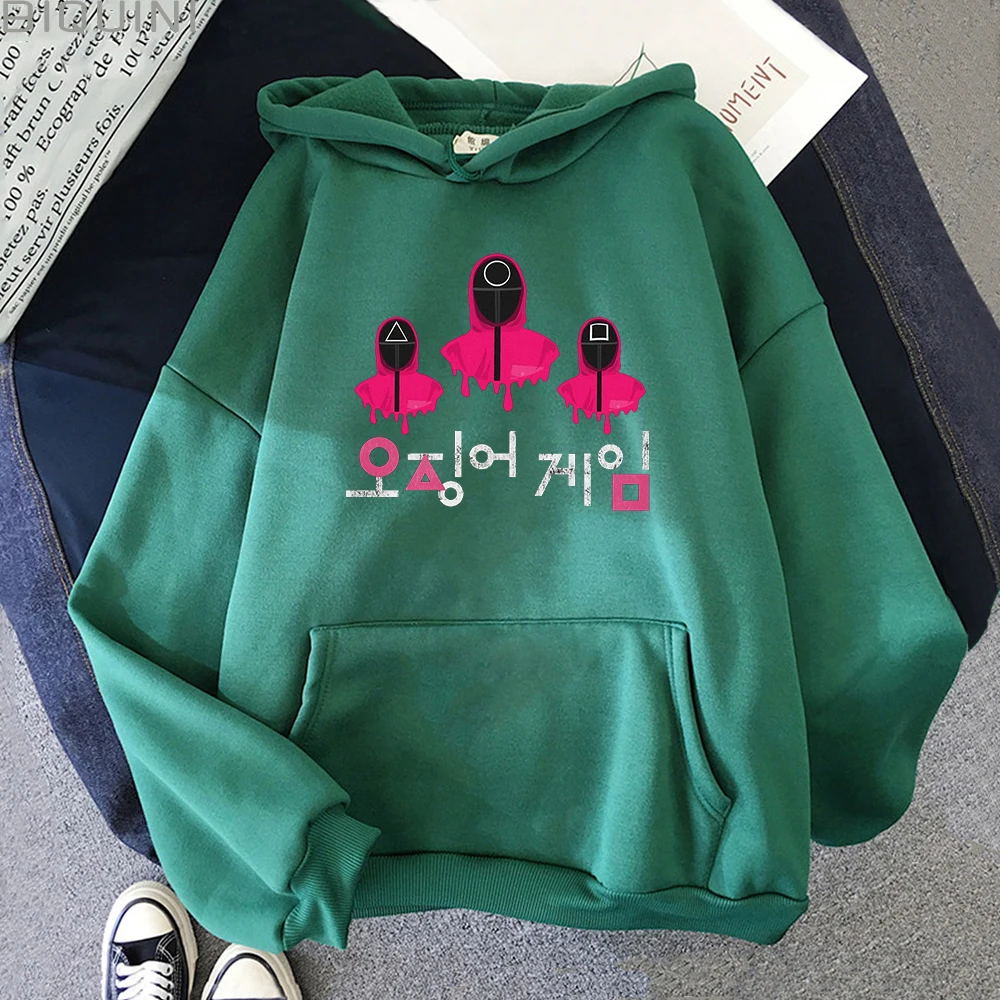 Squid Game Juego Calamar Hoodies Female Autumn Winter Pullovers イカゲーム 오징어게임 משחקי הדיונו Women Long Sleeve Casual Kawaii Clothes
Squid Game Juego Calamar Hoodies Female Autumn Winter Pullovers イカゲーム 오징어게임 משחקי הדיונו Women Long Sleeve Casual Kawaii Clothes