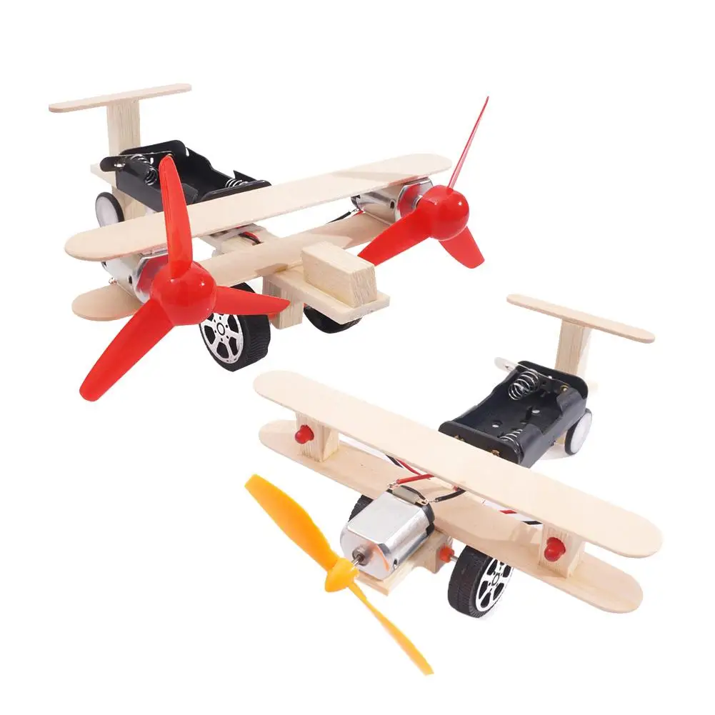 

DIY Aircraft Scientific Educational Toy Powered Model DIY plane model Assembled Toy puzzle children gift handmade airplane