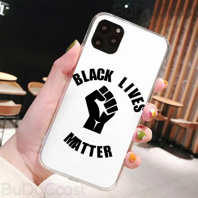 Riccu протест 2020 черный живет материя чехол для телефона Iphone12 11 Pro 12 Max X XR XS макс 7 8