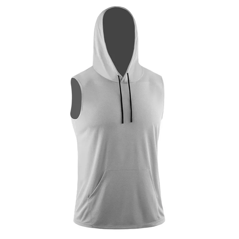 Breathable Casual Men T-Shirts Seeveless Vest Sports Hooded Loose Fitness T-shirt for Male Solid Color
Breathable Casual Men T-Shirts Seeveless Vest Sports Hooded Loose Fitness T-shirt for Male Solid Color